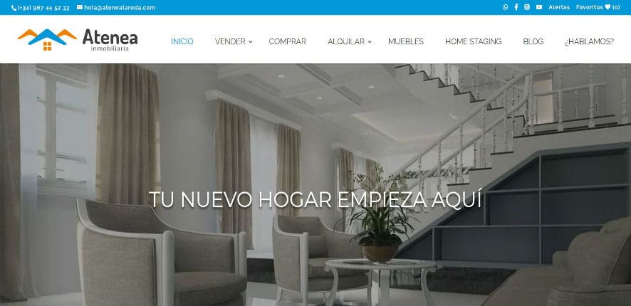 Lee más sobre el artículo Atenea Inmobiliaria estrena web